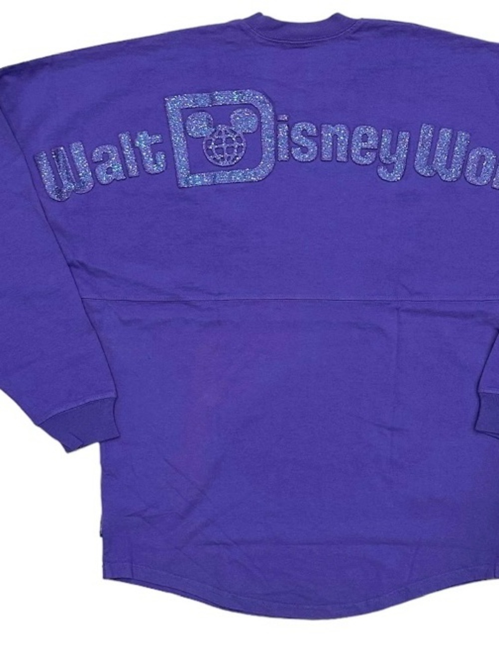 Disney World Spirit Jersey Purple Glitter Oversized Pullover Shirt size XXL